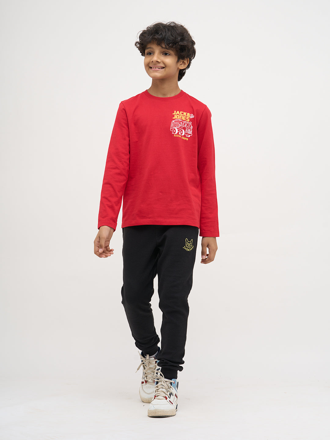 Red Printed Cotton T-Shirt