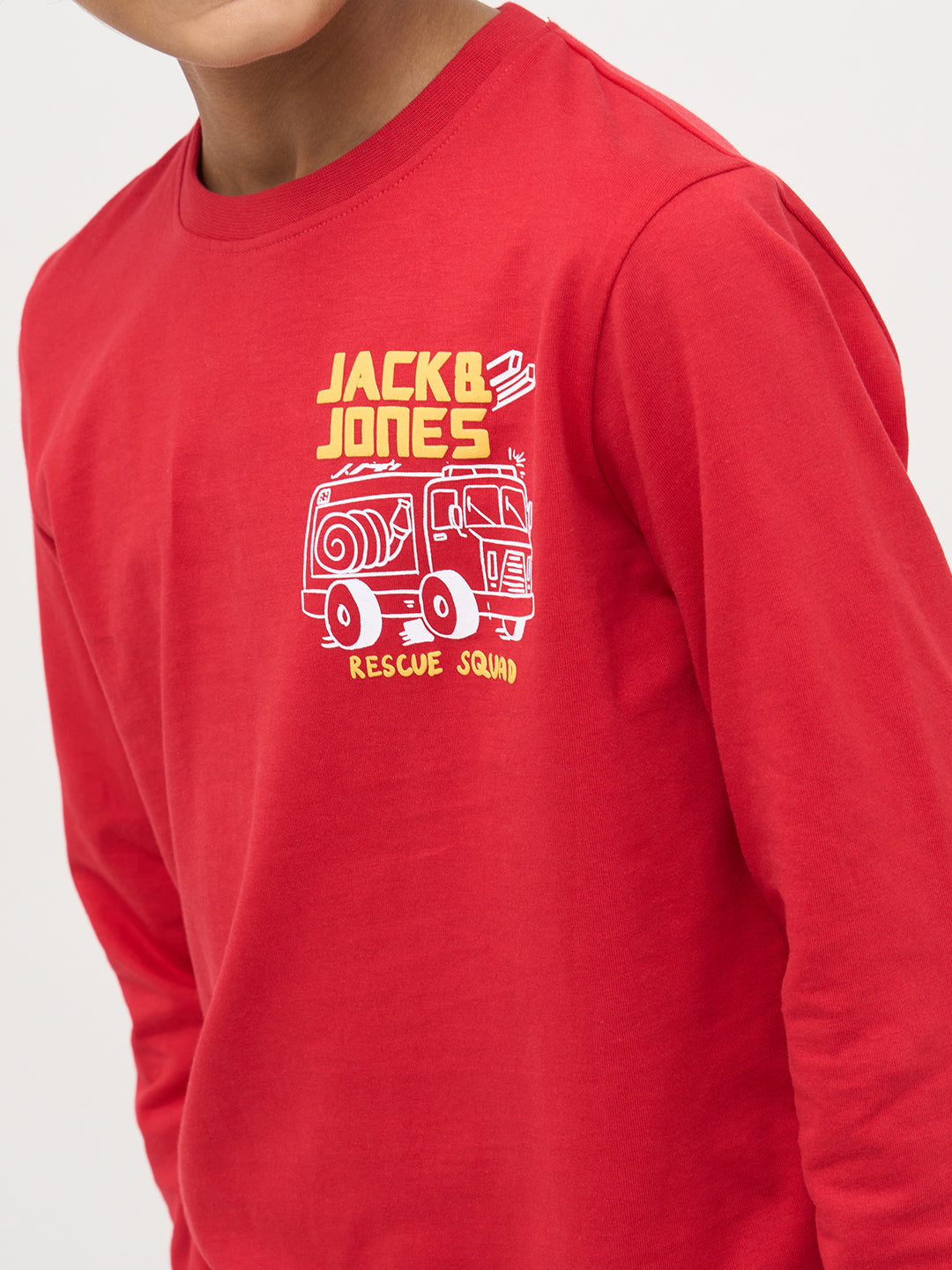 Red Printed Cotton T-Shirt