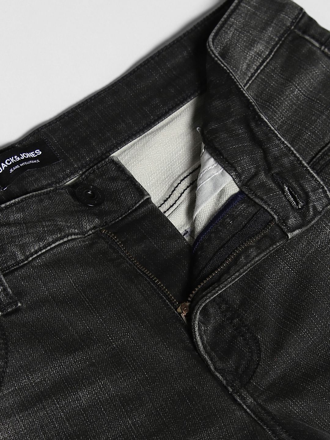 Olive Green Brak Slim Fit Cropped Jeans