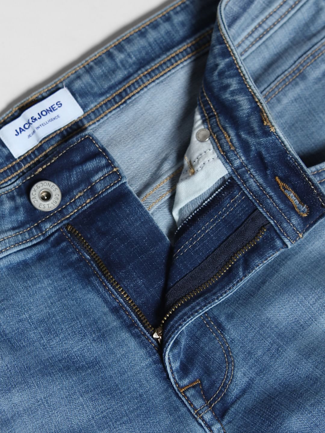 Light Blue Brak Slim Fit Cropped Jeans