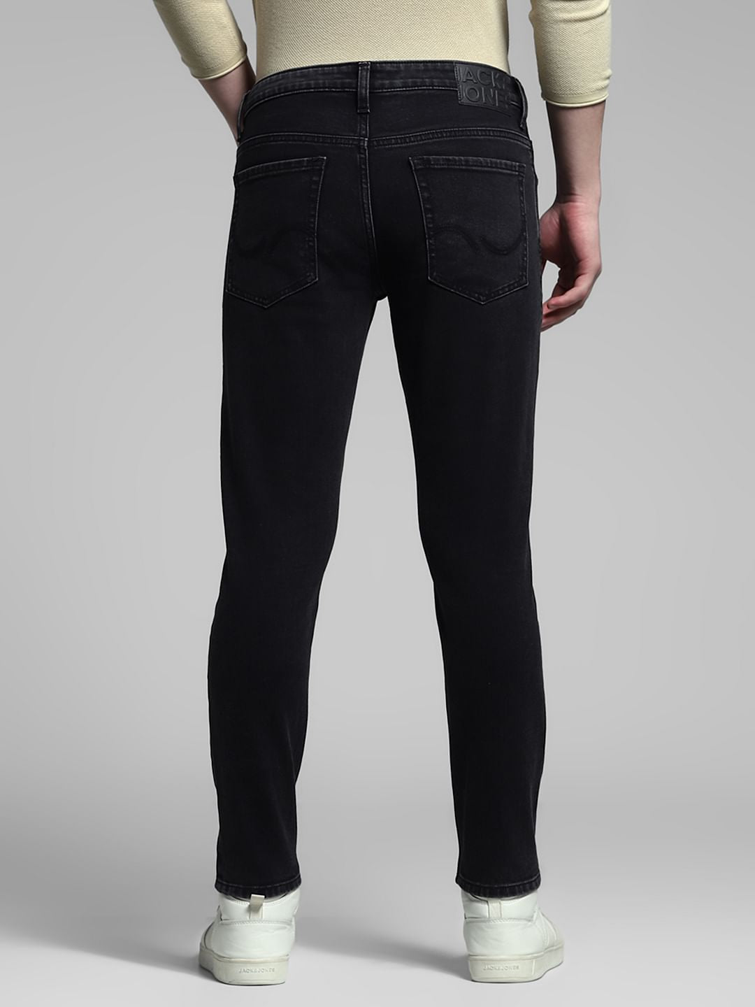 Black Mid Rise Brak Slim Fit Jeans