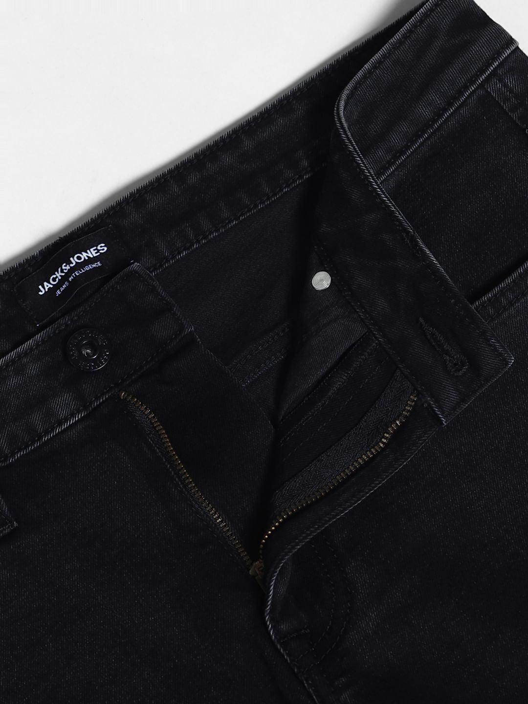 Black Mid Rise Brak Slim Fit Jeans