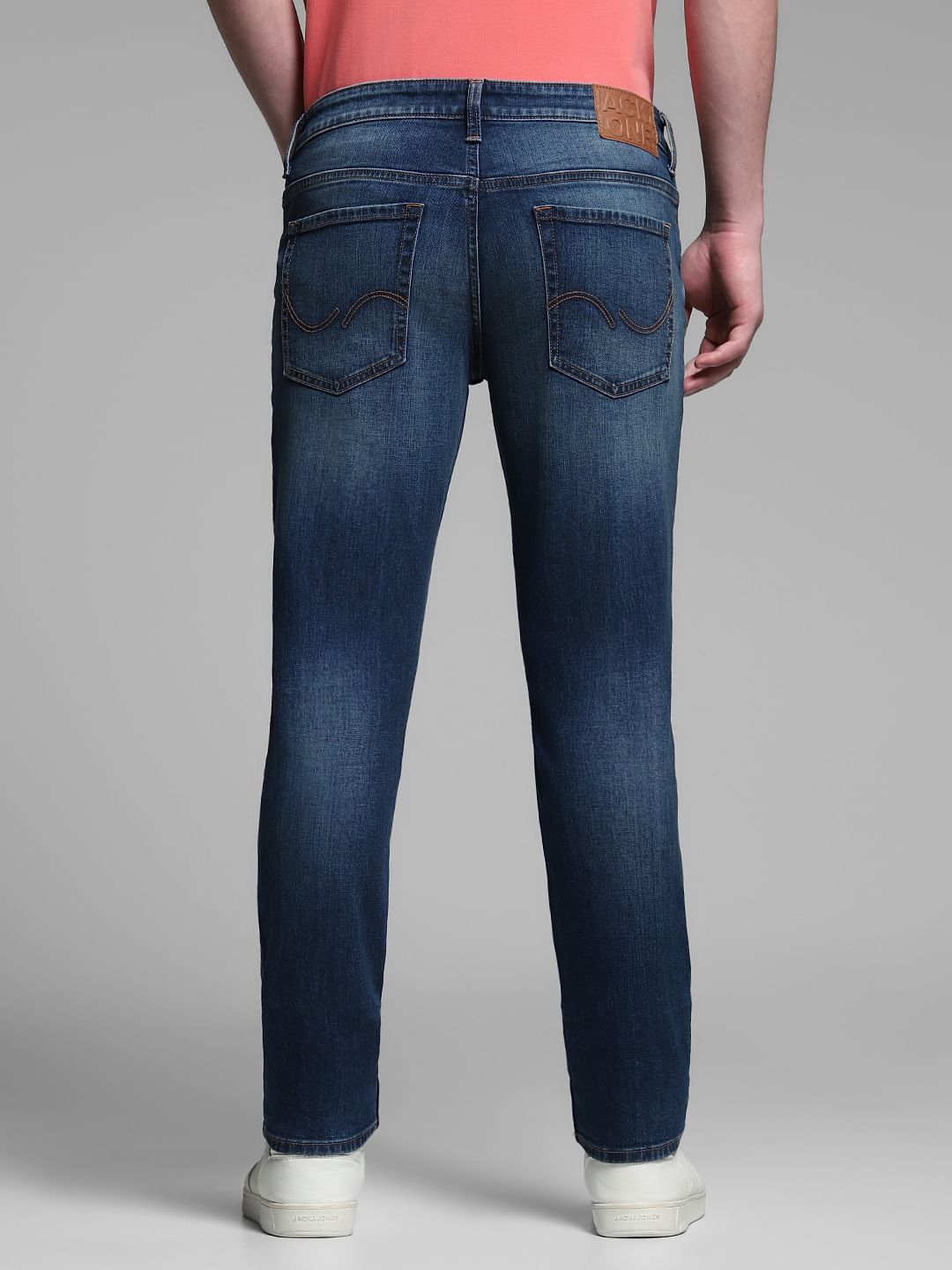 Blue Brak Slim Fit Cropped Jeans