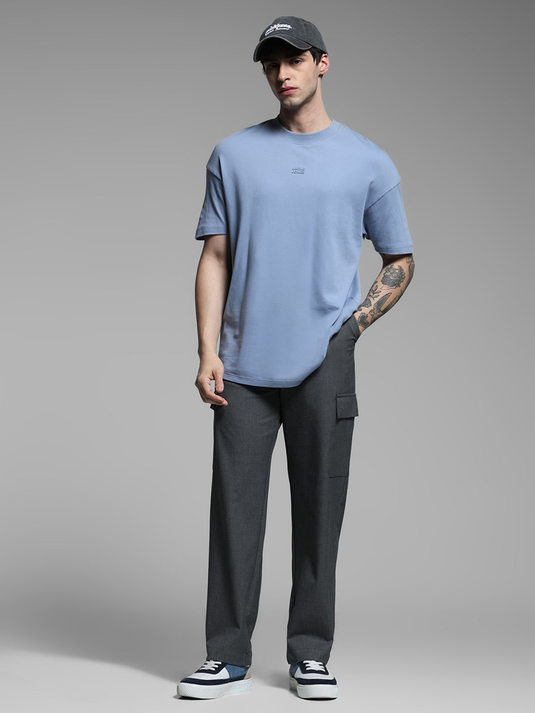 JACK&JONES Grey Anti Fit Cargos