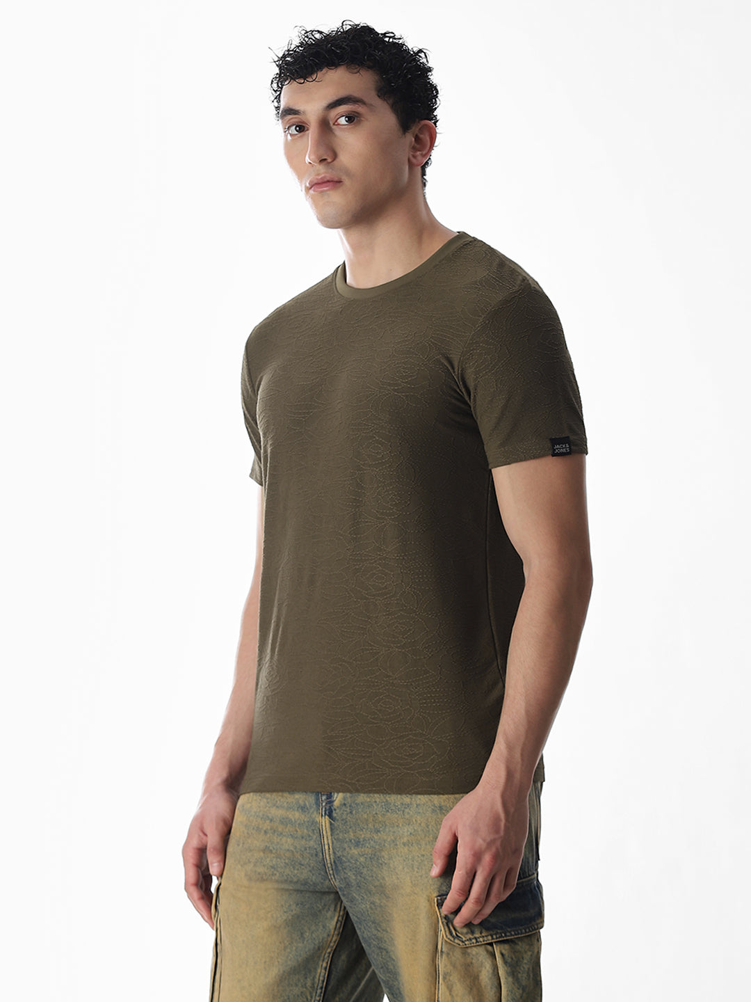 Cut & Sew Jacquard T-shirt