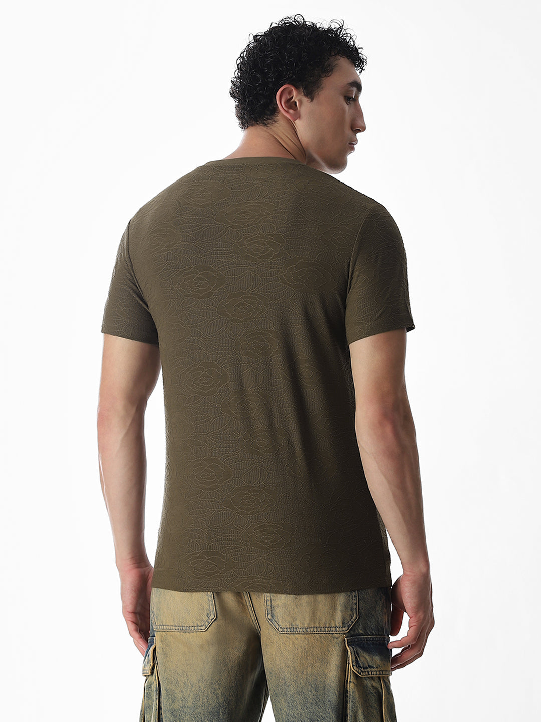 Cut & Sew Jacquard T-shirt