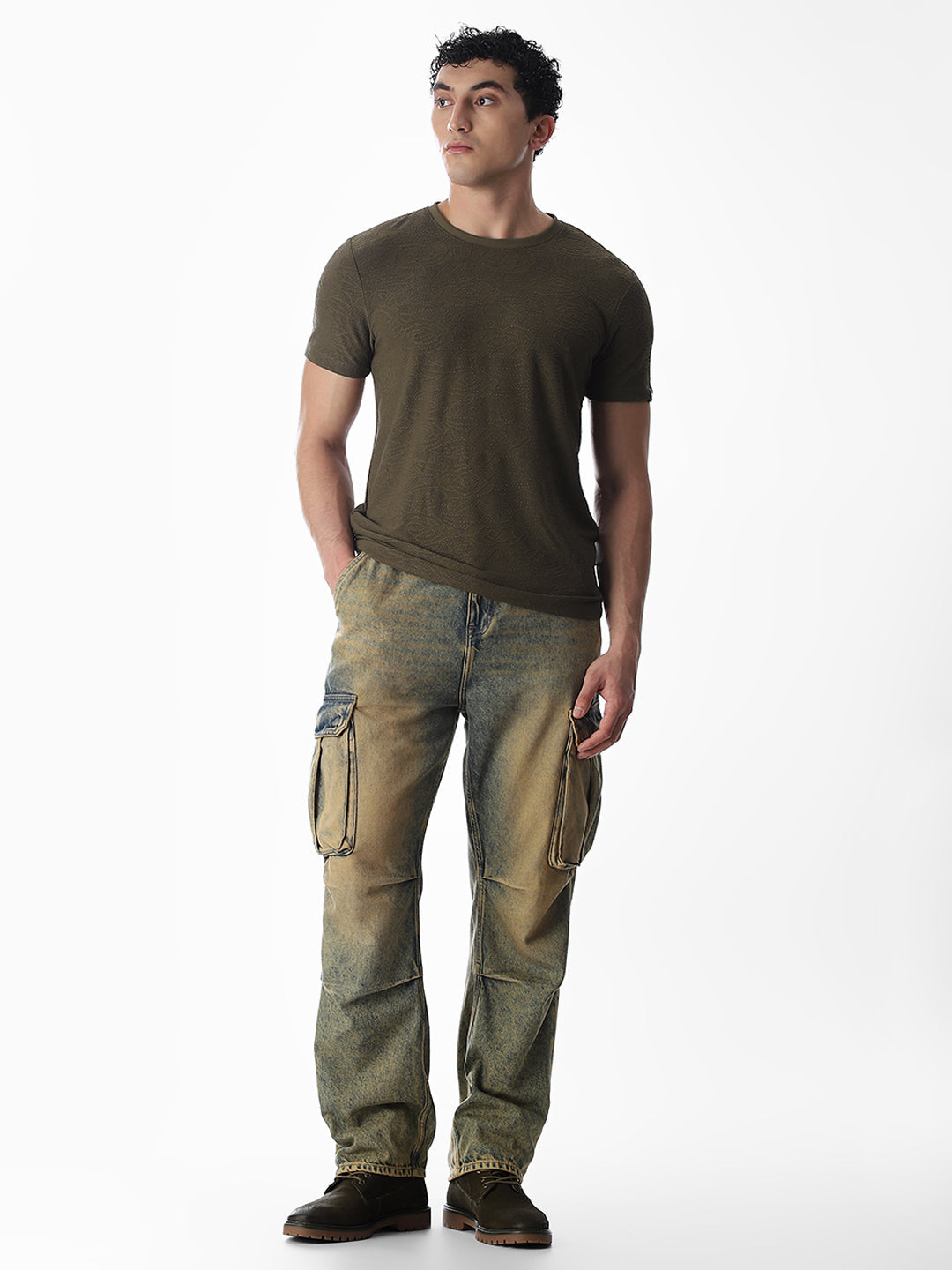 Cut & Sew Jacquard T-shirt