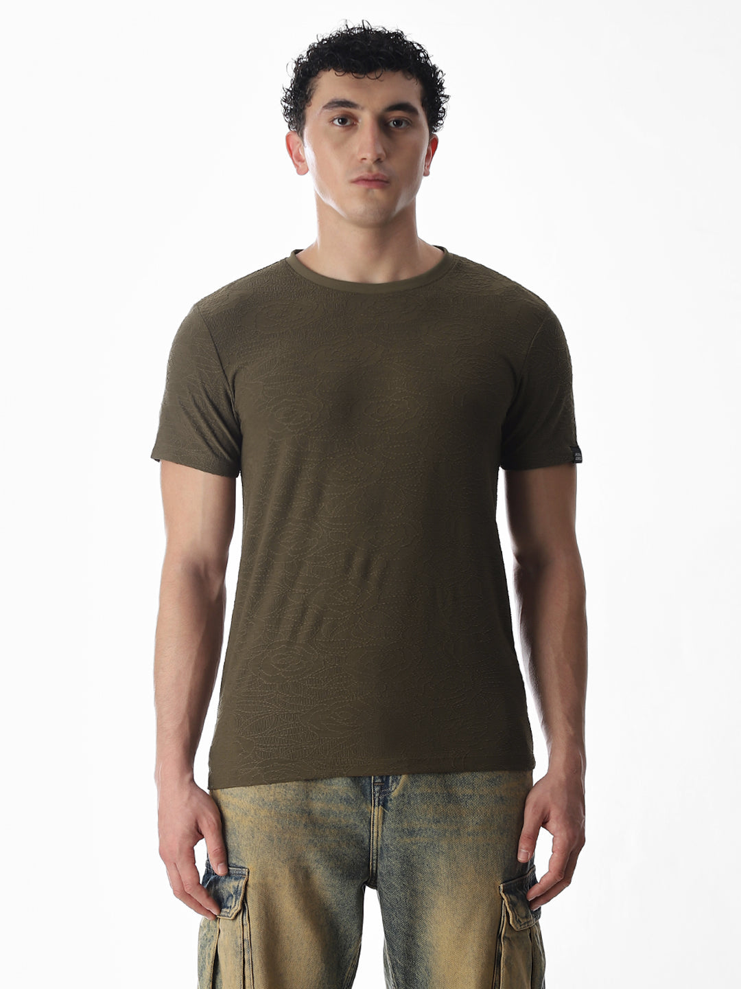 Cut & Sew Jacquard T-shirt