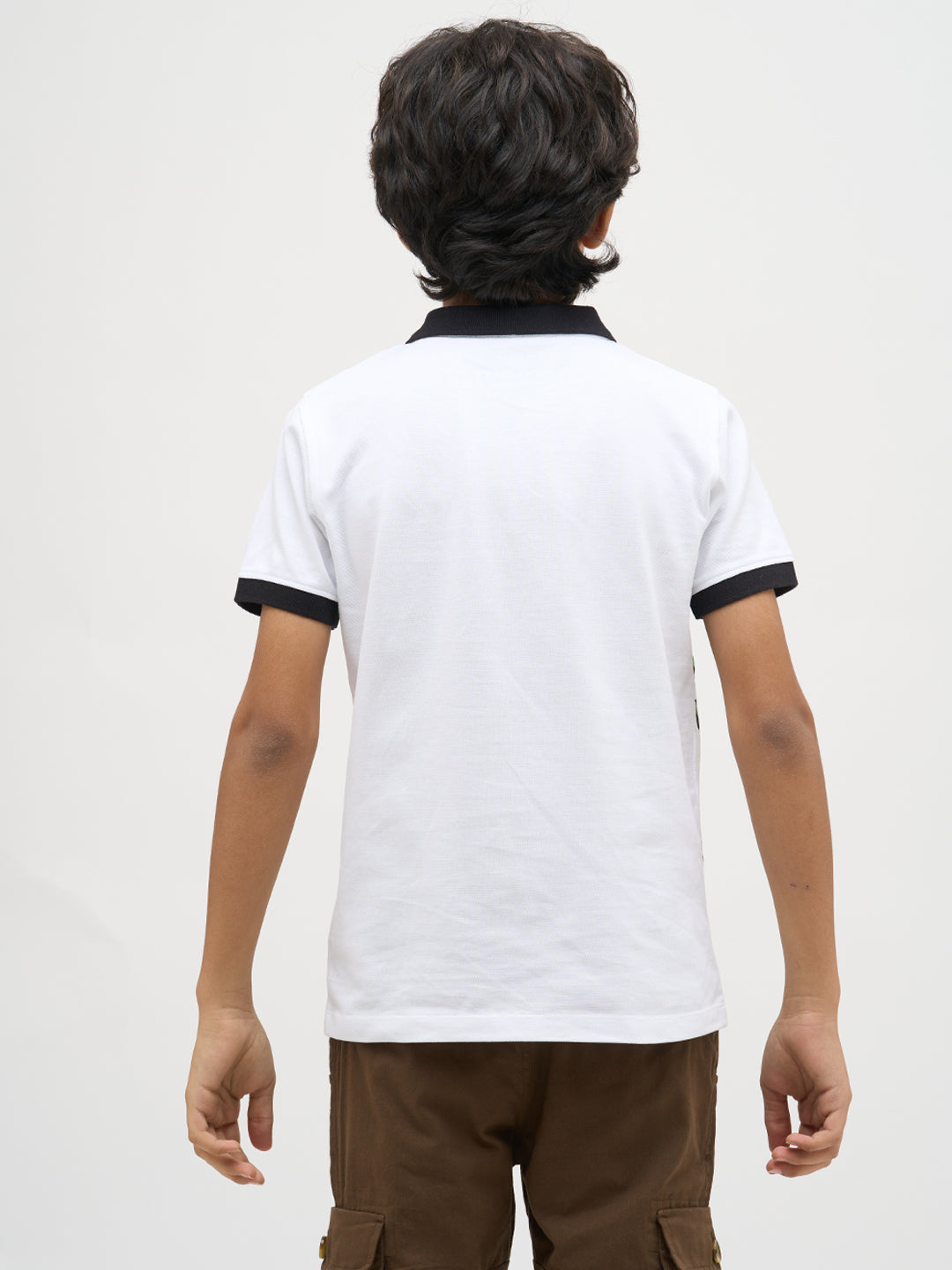 Boys Printed Cotton Polo