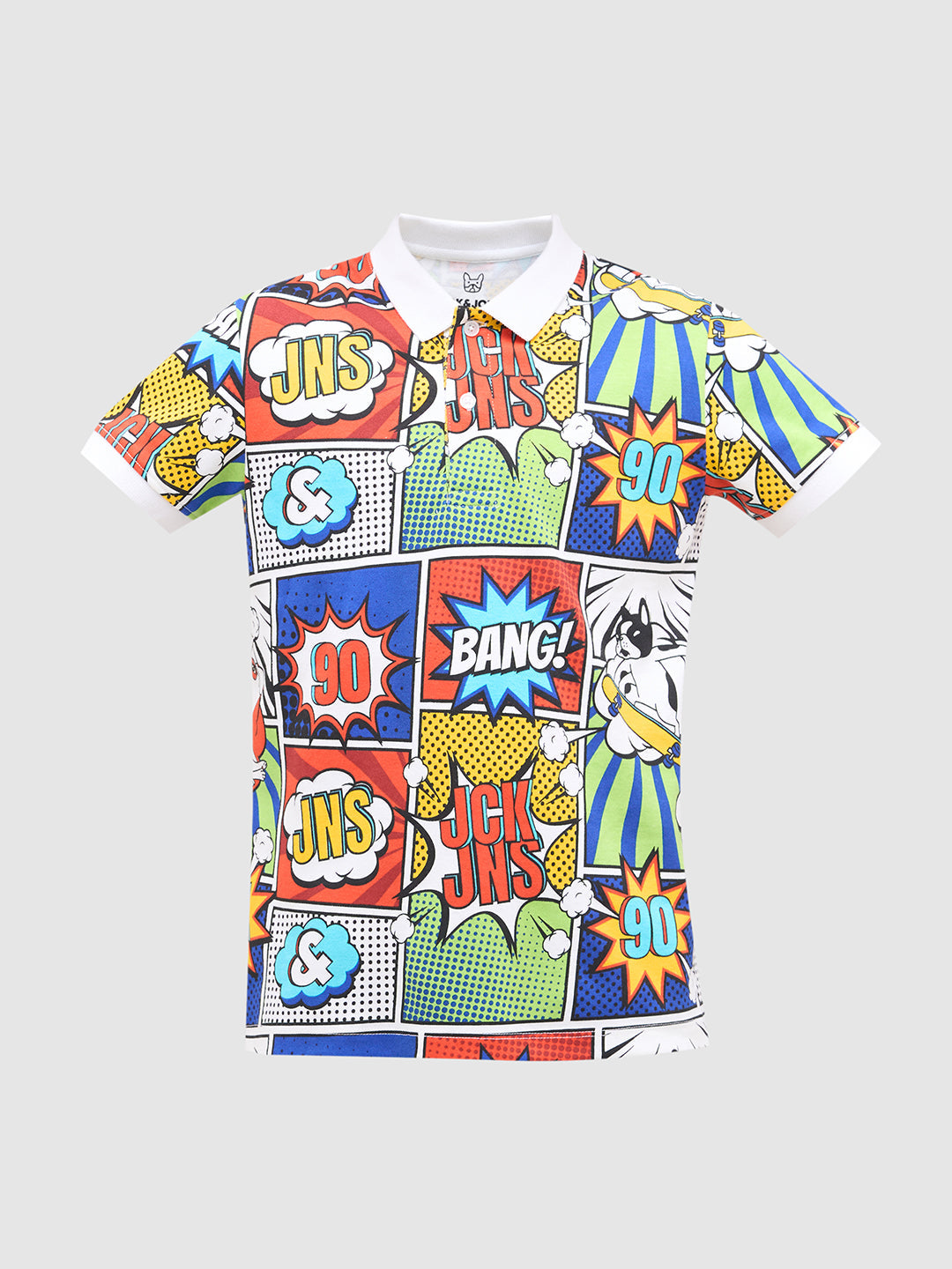 Boys Comic Strip Print Polo