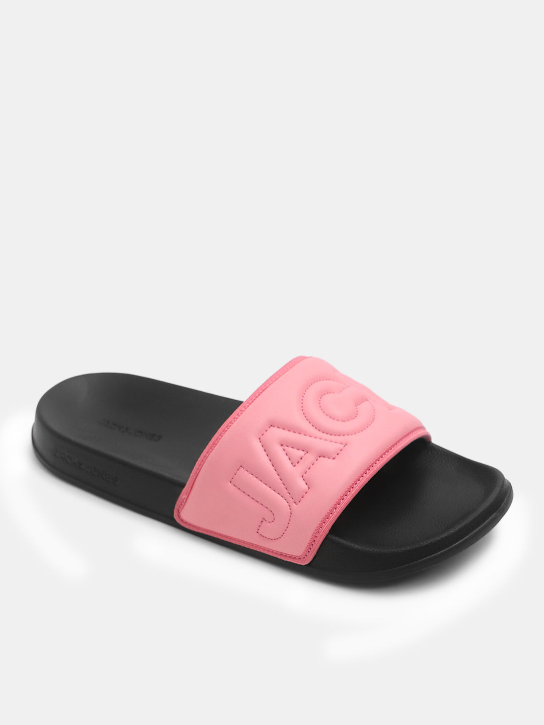Pink Quilted Logo Pool Sliders