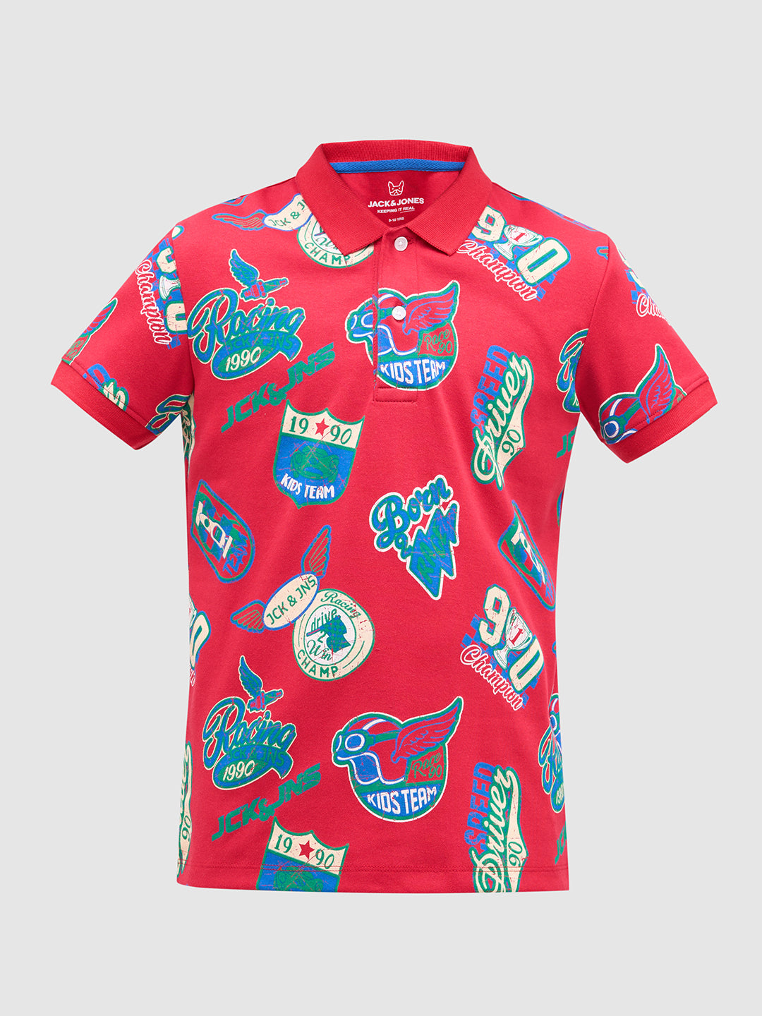 Boys Printed Cotton Polo
