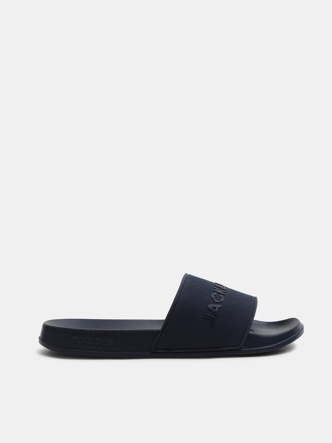 Navy Blue Glossy Logo Pool Sliders