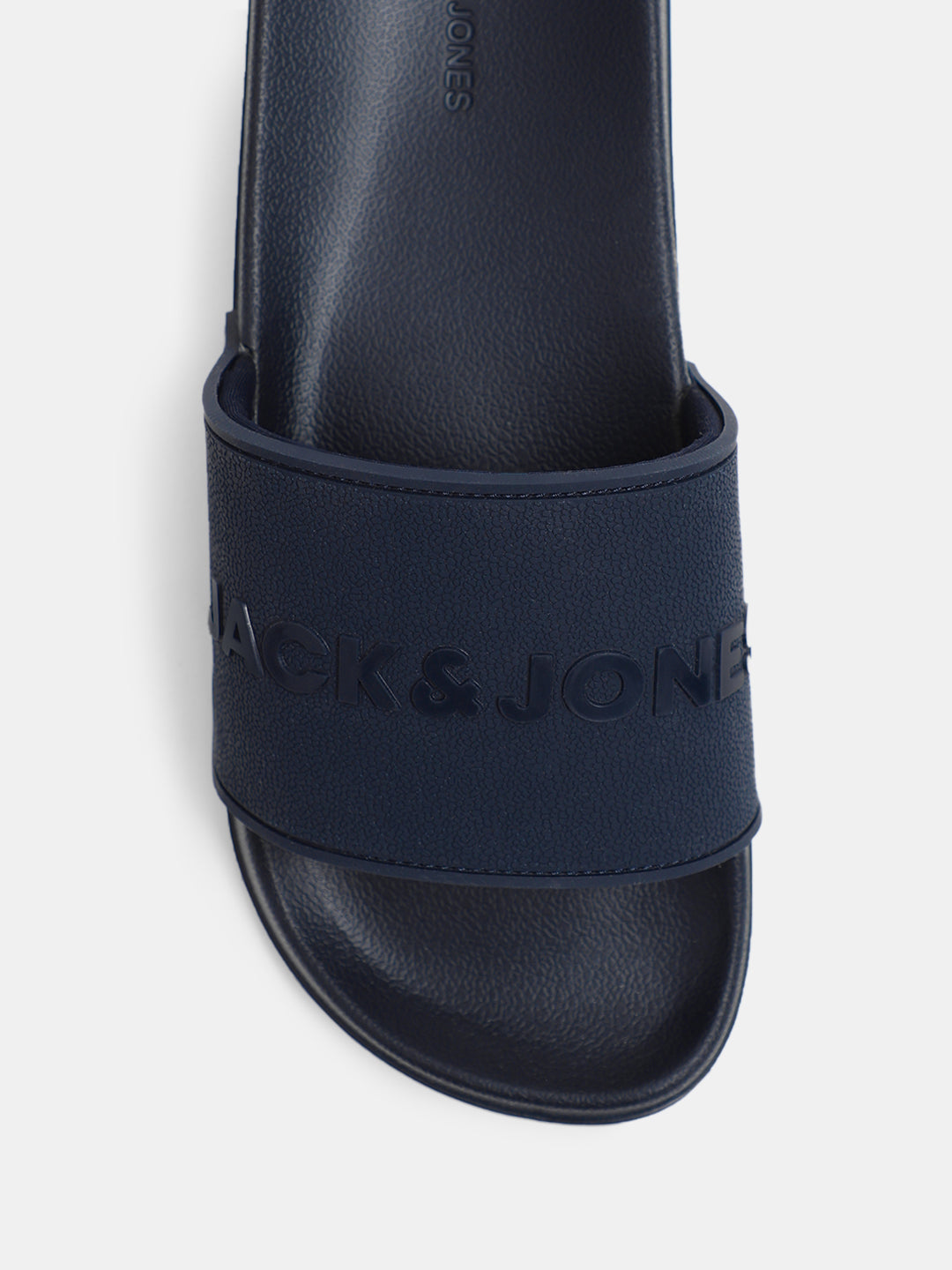 Navy Blue Glossy Logo Pool Sliders