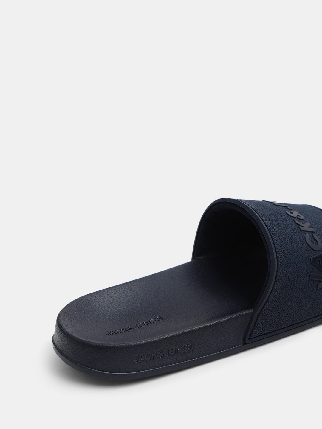 Navy Blue Glossy Logo Pool Sliders