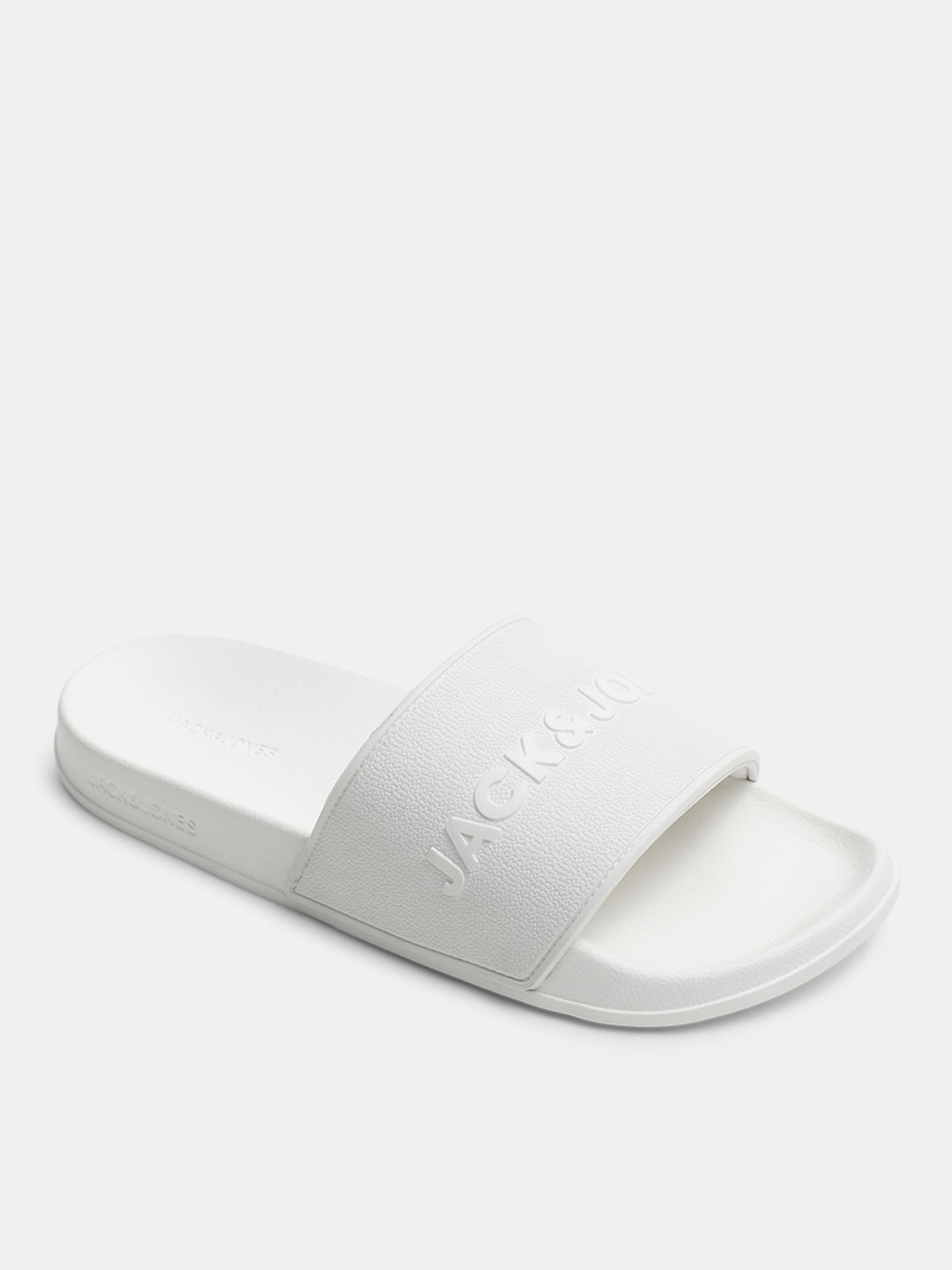 White Glossy Logo Pool Sliders