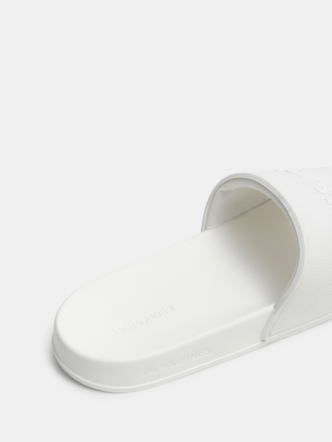 White Glossy Logo Pool Sliders