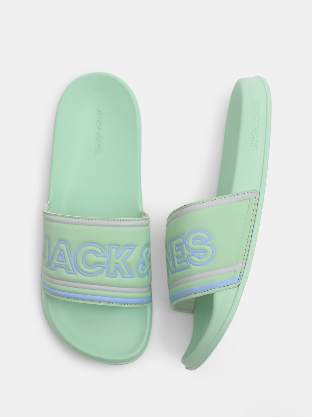 Green Contrast Logo Pool Sliders