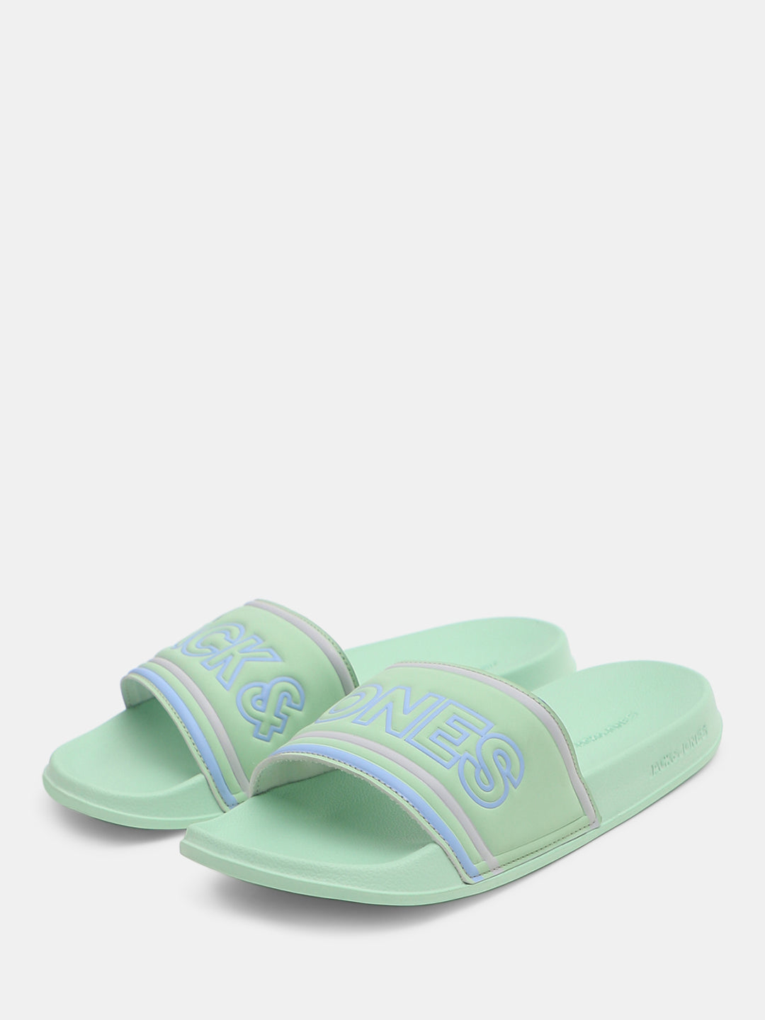 Green Contrast Logo Pool Sliders