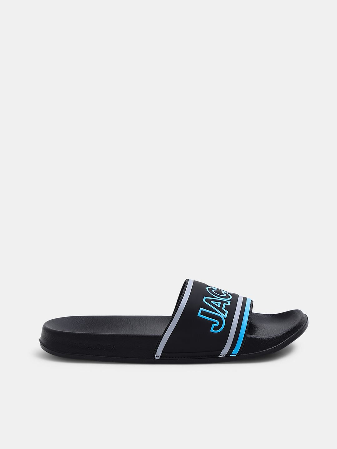 Black Contrast Logo Pool Sliders