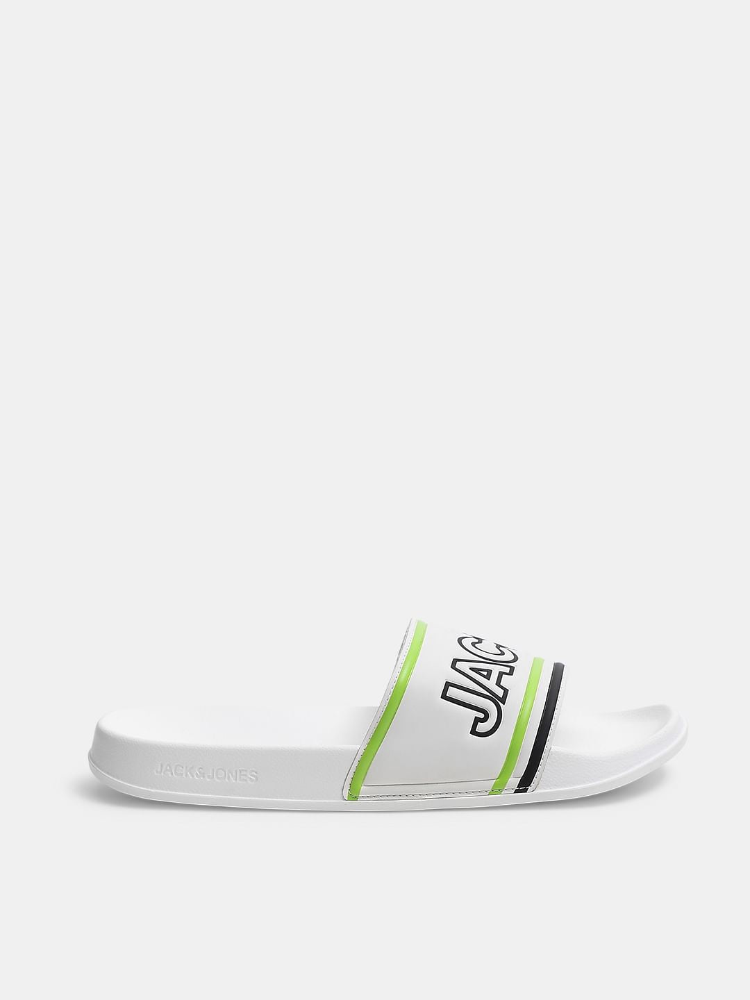 White Contrast Logo Pool Sliders