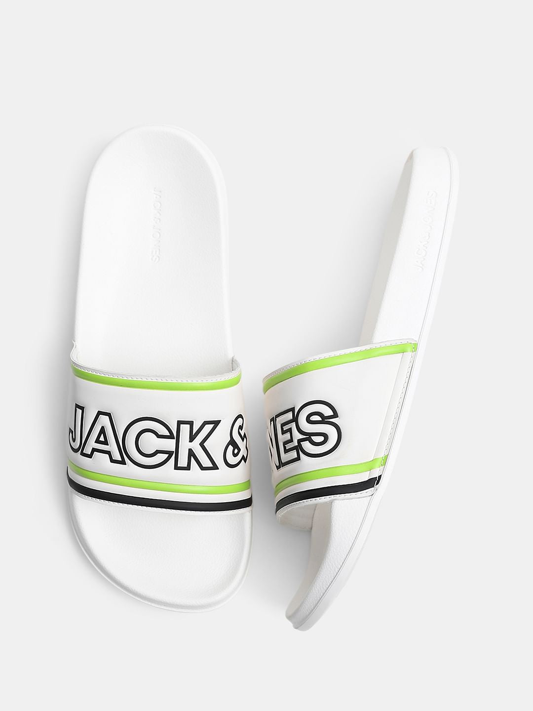 White Contrast Logo Pool Sliders