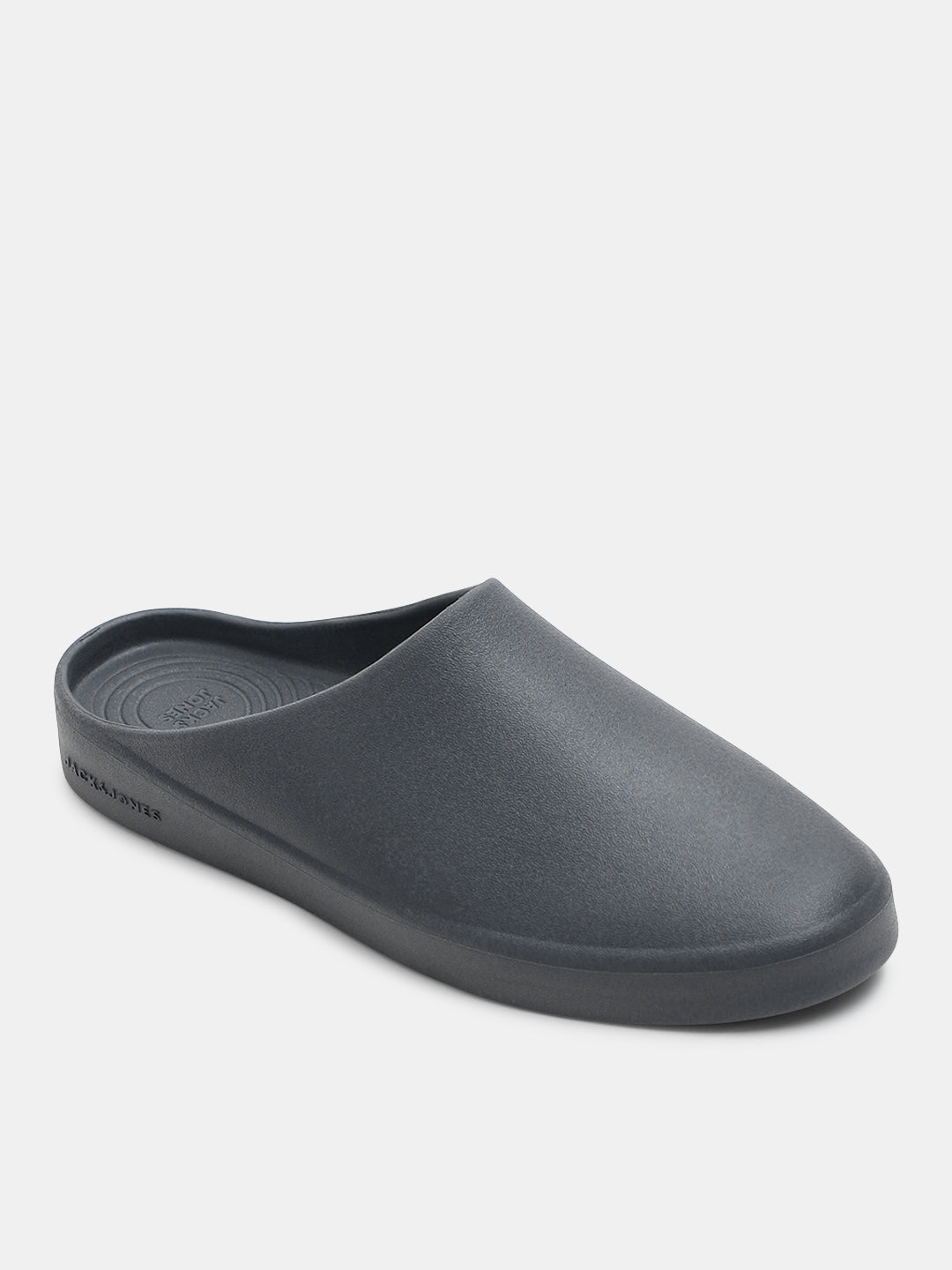 Dark Grey Moulded Mules