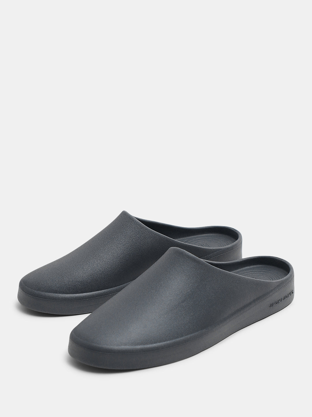 Dark Grey Moulded Mules