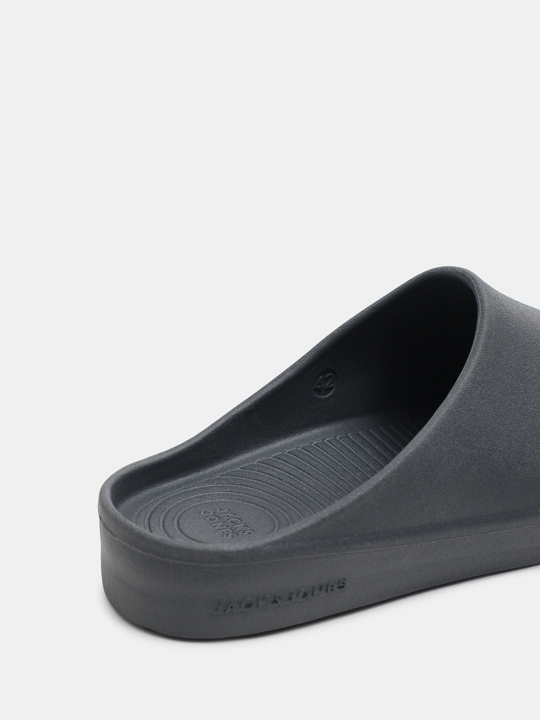 Dark Grey Moulded Mules