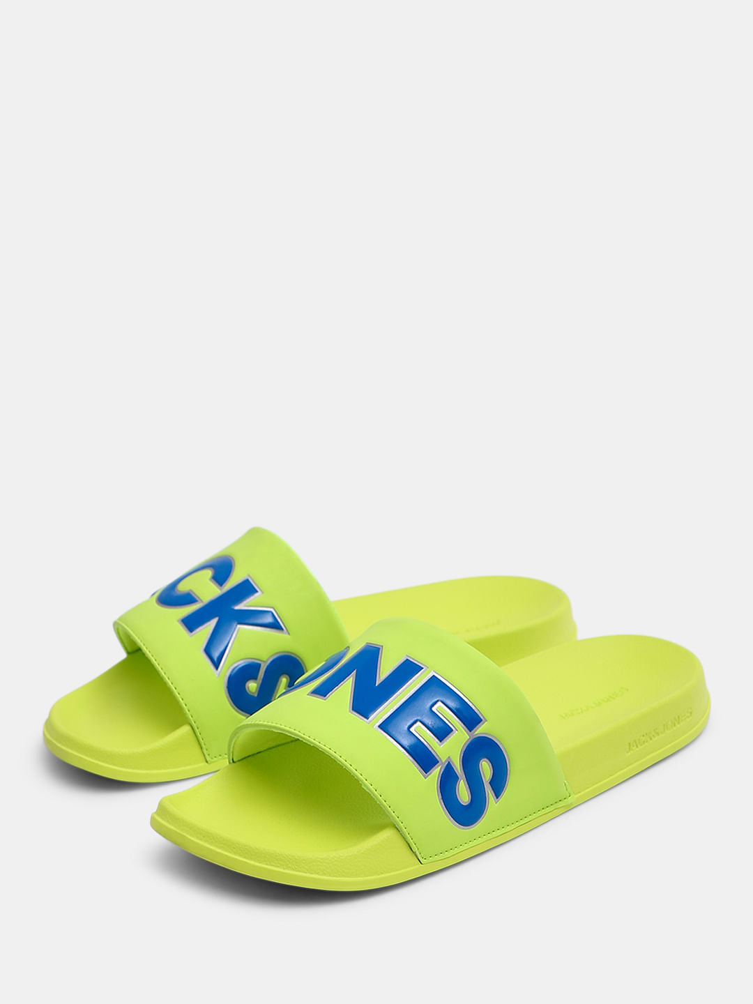 Green Contrast Logo Pool Sliders