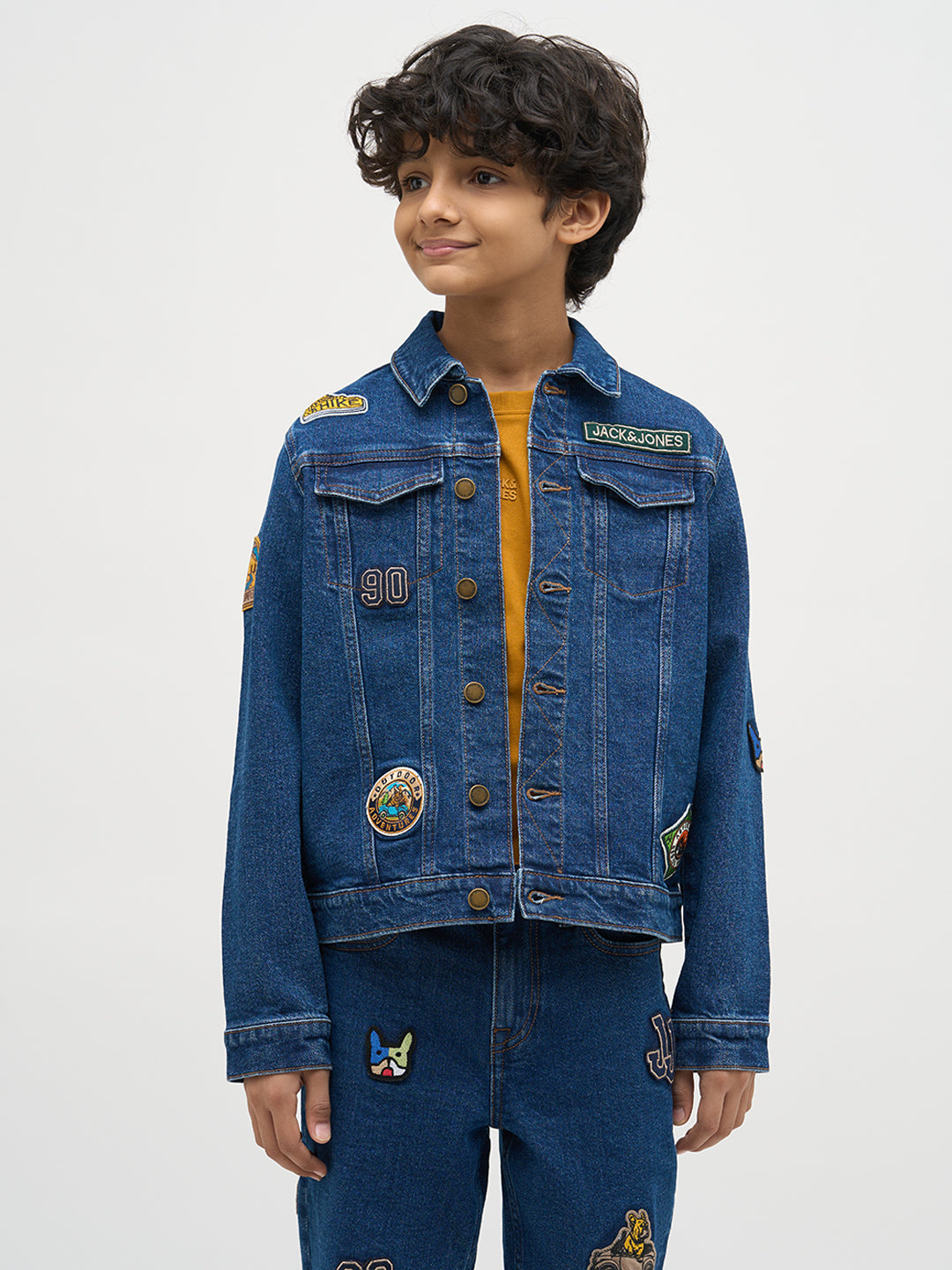 Boys Applique Cotton Denim Jacket
