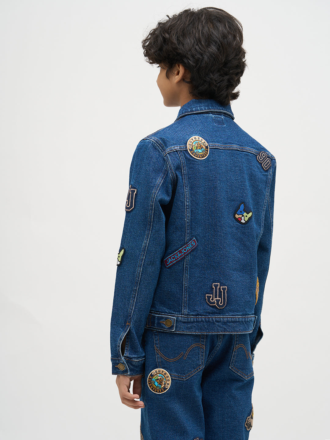 Boys Applique Cotton Denim Jacket