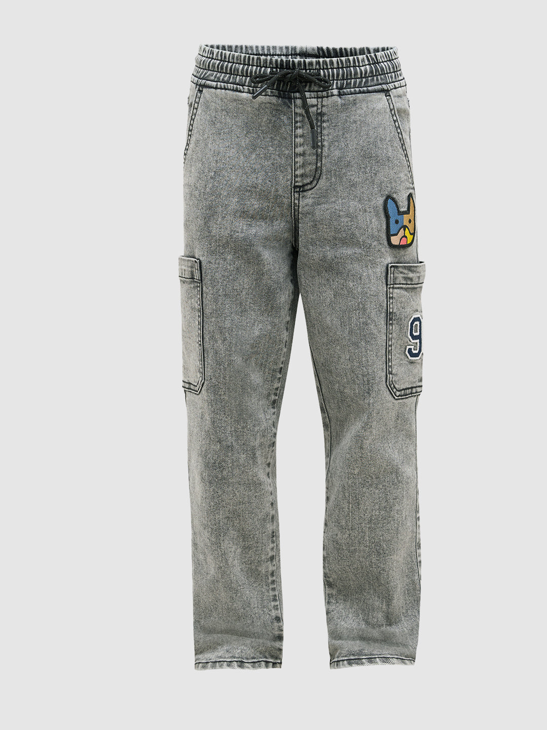Boys Loose Fit Washed Jeans