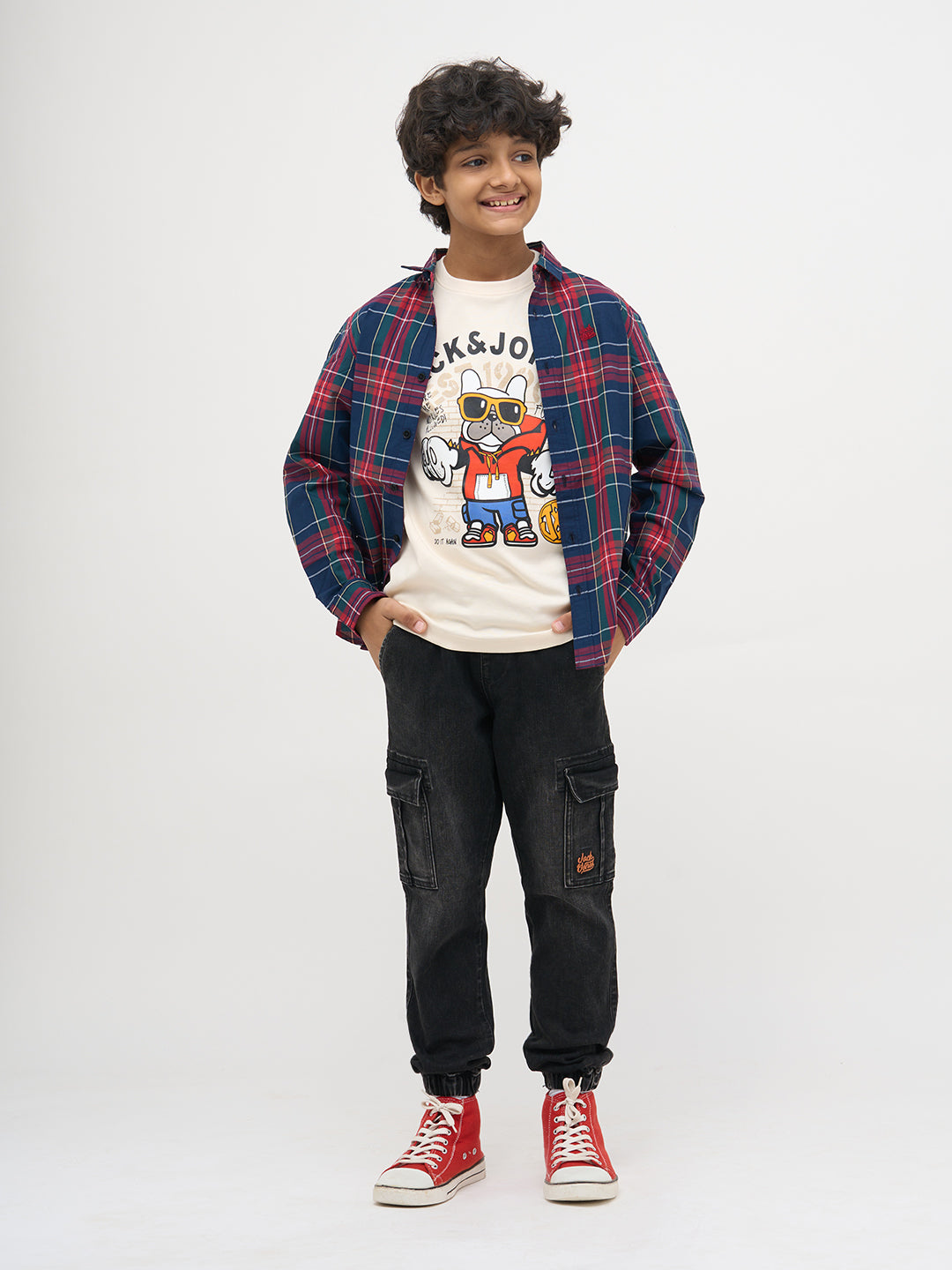 Black Cotton Faded Jogger Jeans