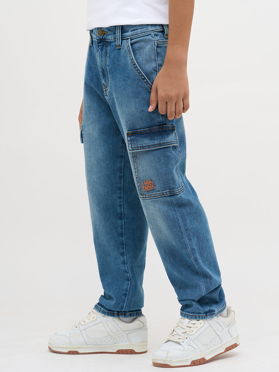 Light Blue Washed Loose Fit Jeans