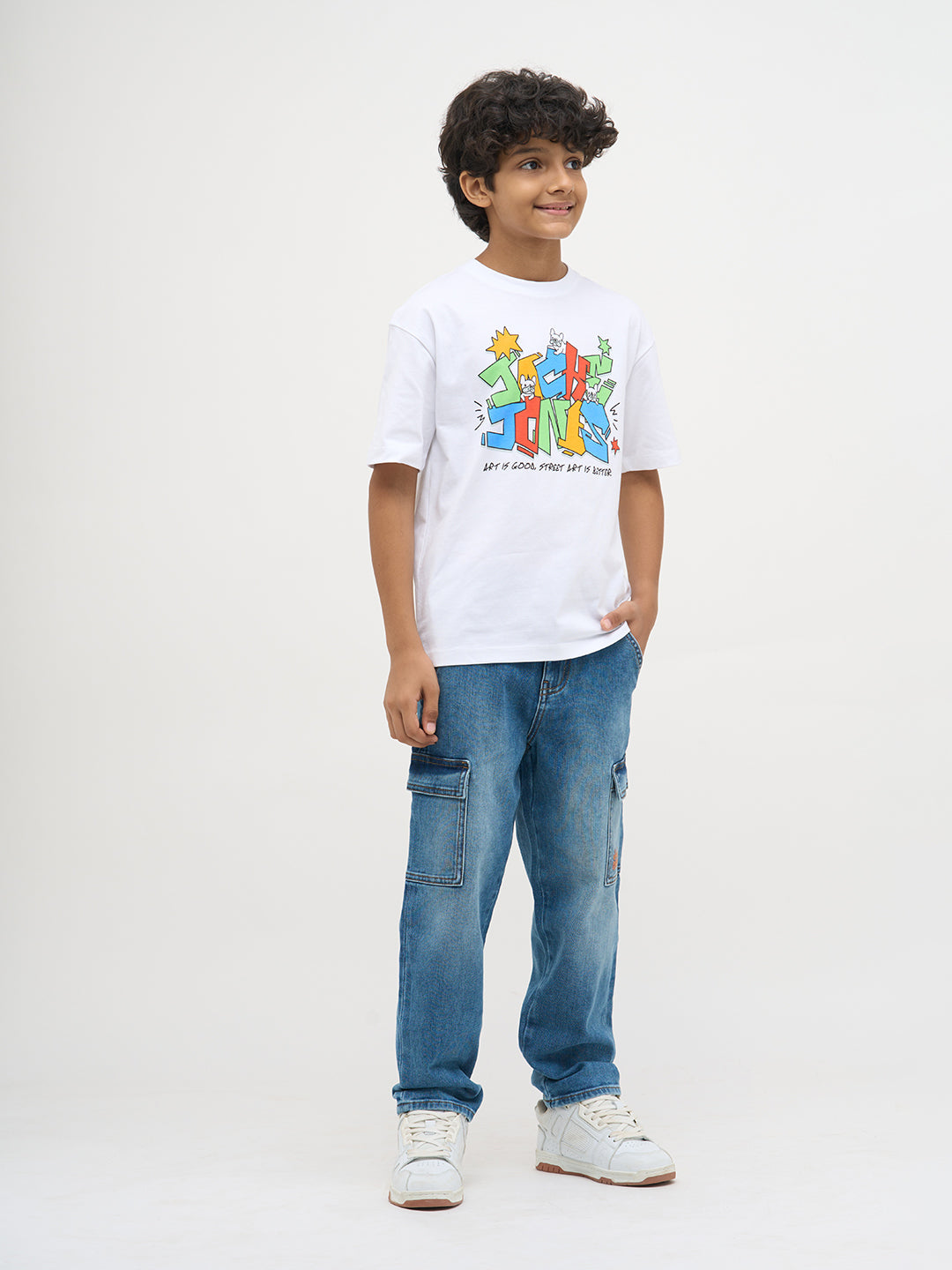 Light Blue Washed Loose Fit Jeans