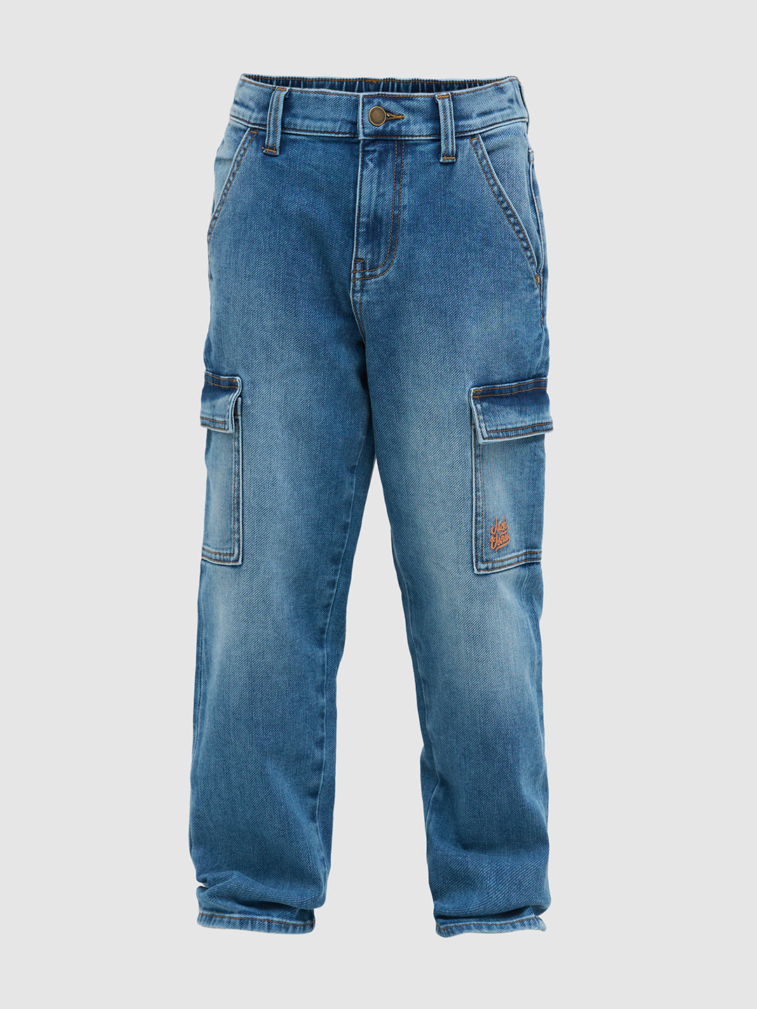 Light Blue Washed Loose Fit Jeans