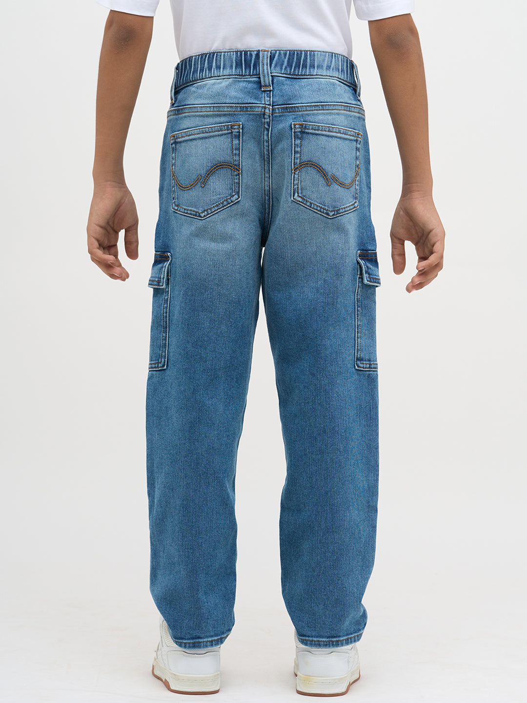 Light Blue Washed Loose Fit Jeans
