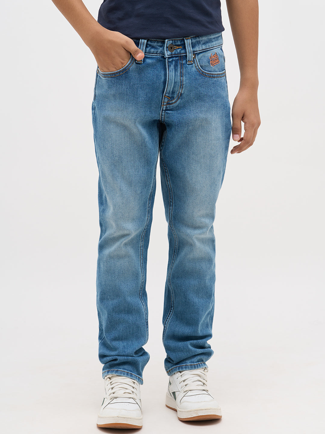 Light Blue Washed Regular Fit Jeans