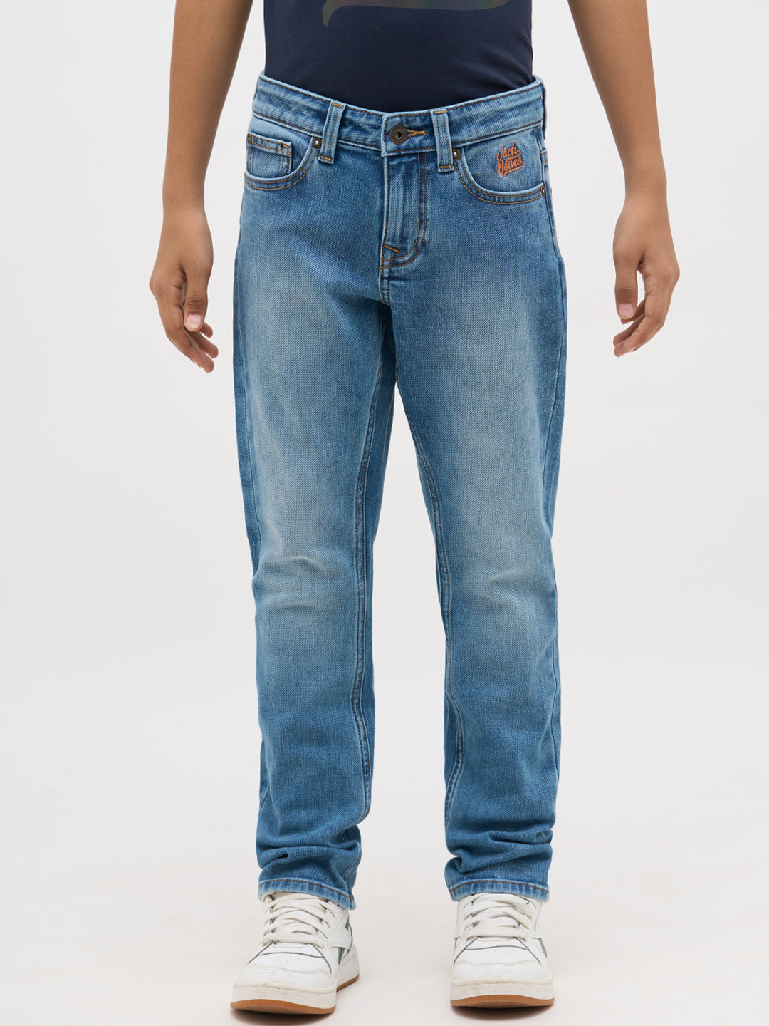 Light Blue Washed Regular Fit Jeans