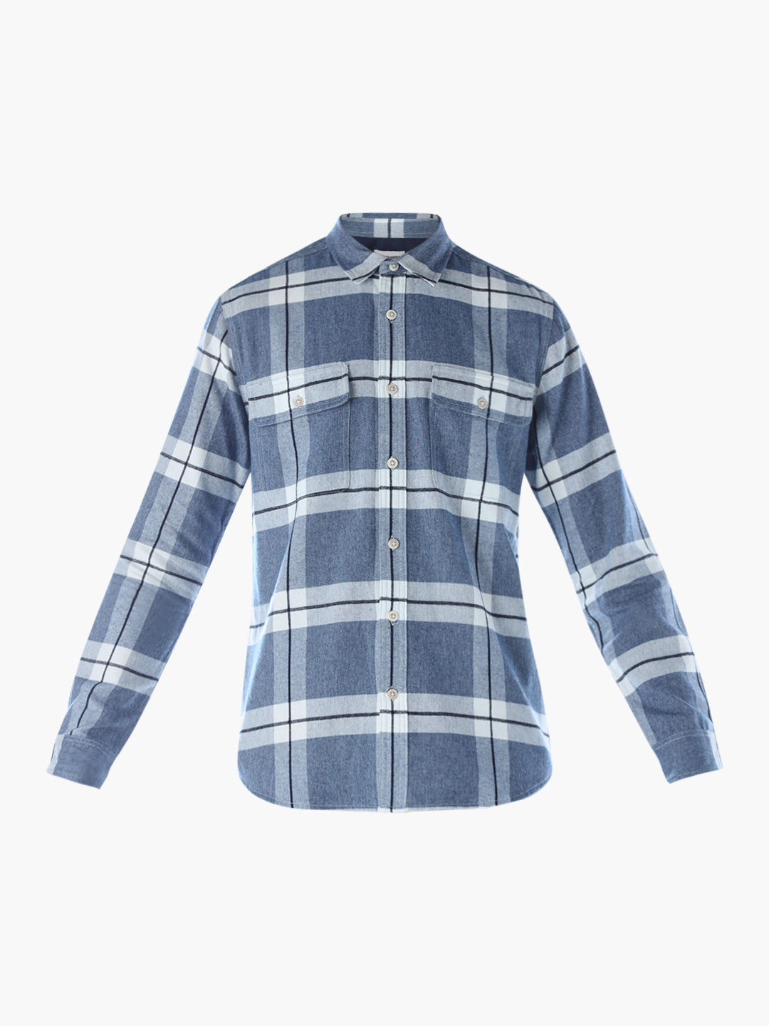 Check Regular Fit Shirt - Blue