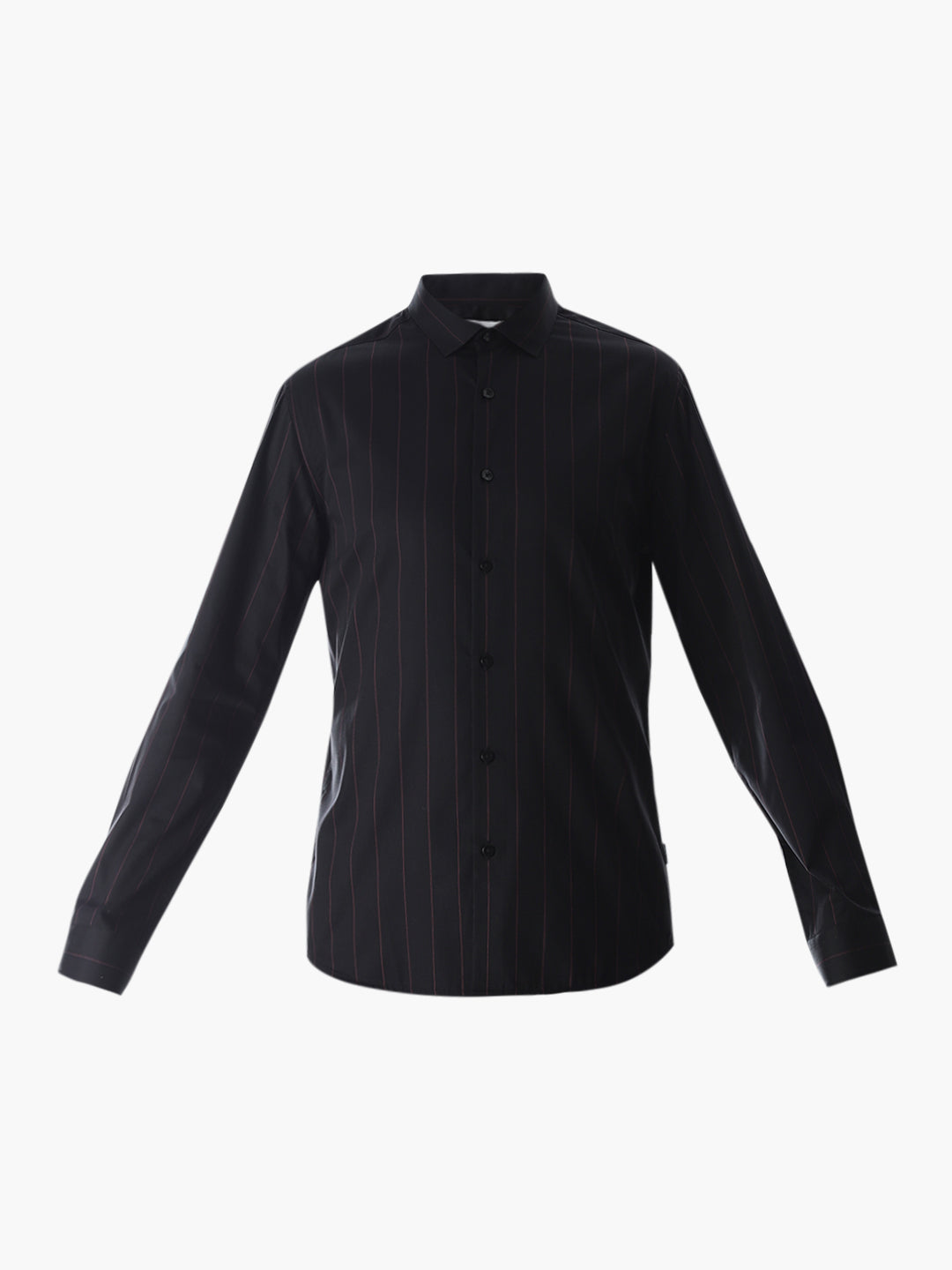 Black Striped Cotton Shirt