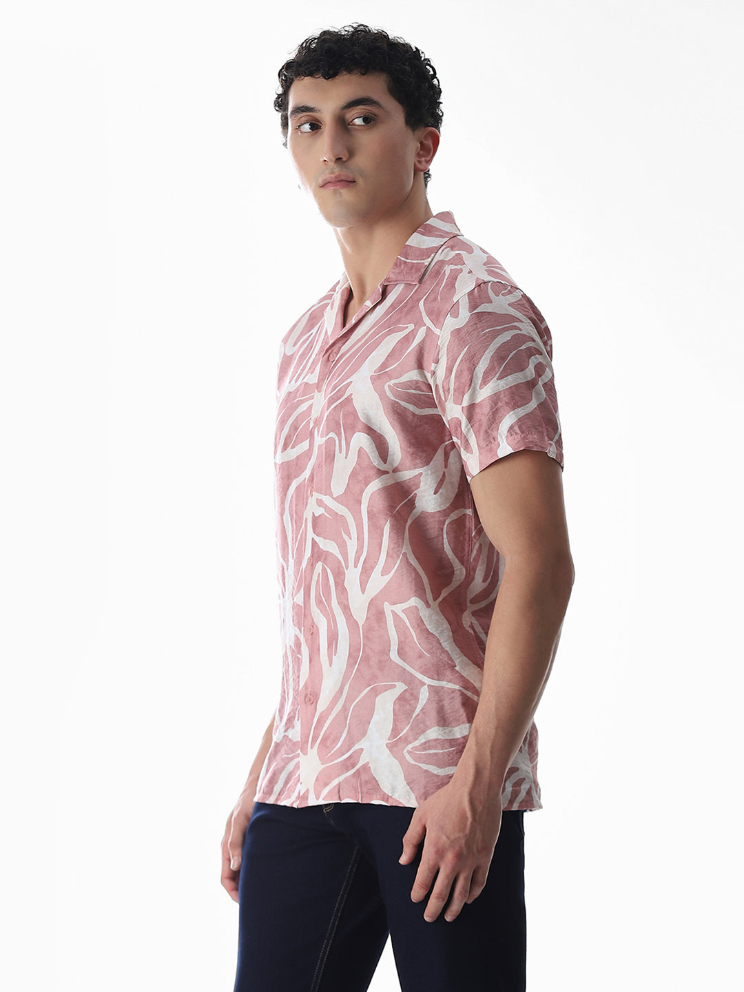 Printed Comfort Fit Shirt - Pink