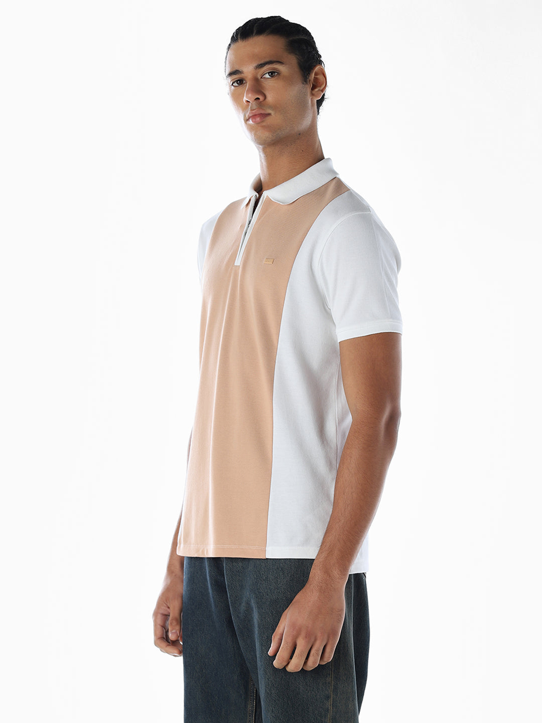Colourblocked Cut & Sew Polo