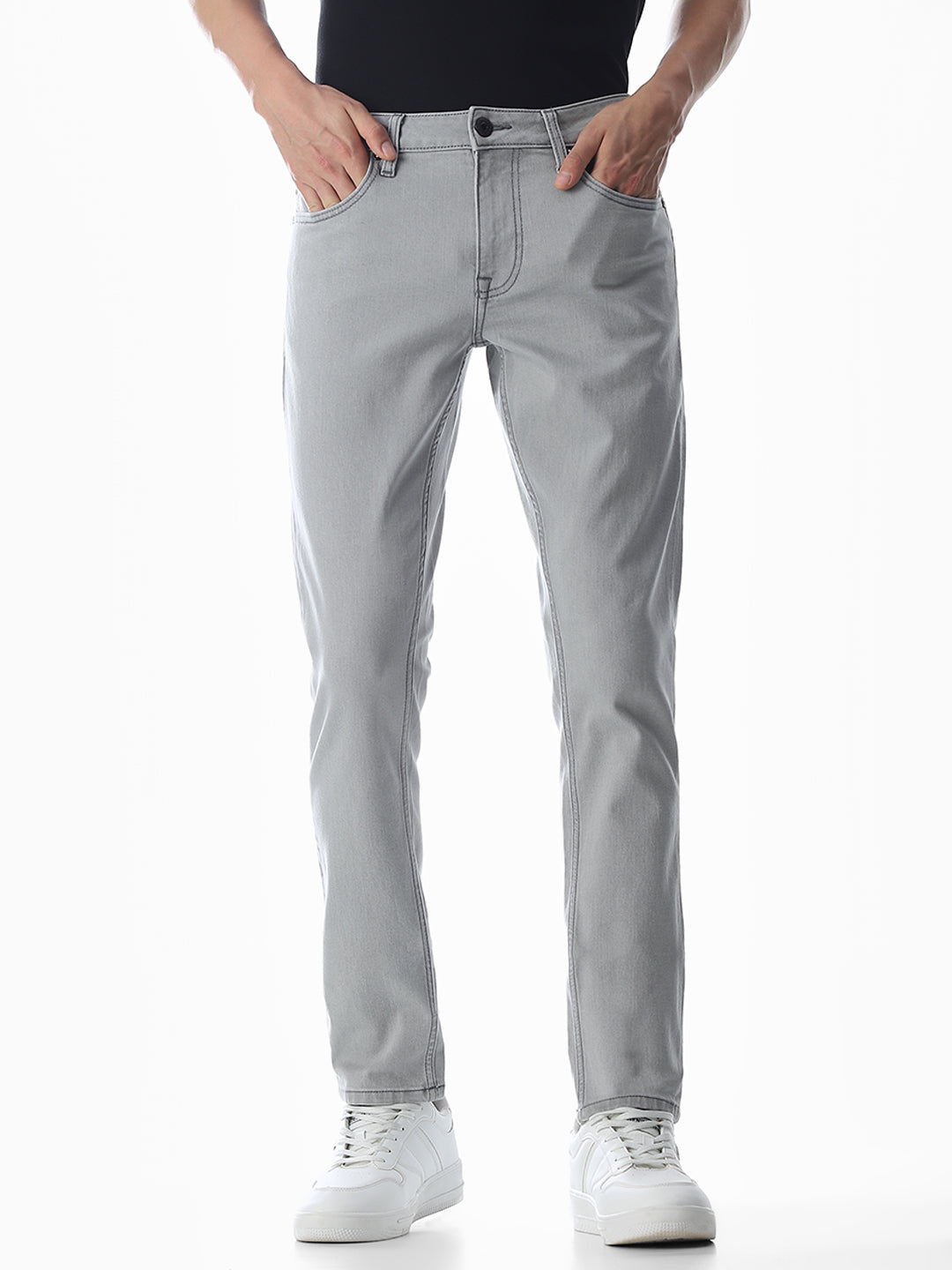 Glenn Slim Fit Jeans - Light Grey