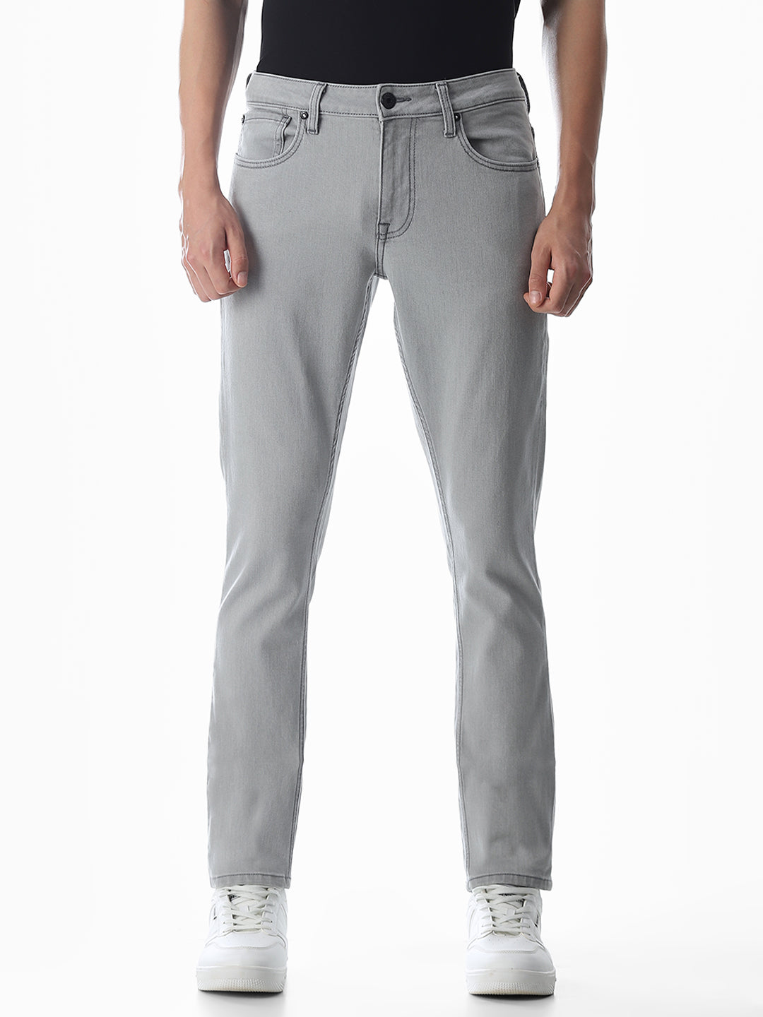 Glenn Slim Fit Jeans - Light Grey