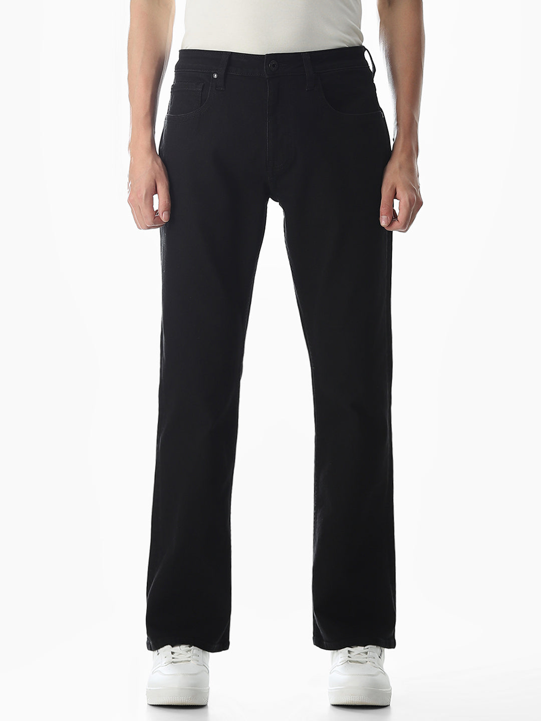 High Rise Cliff Bootcut Jeans - Black