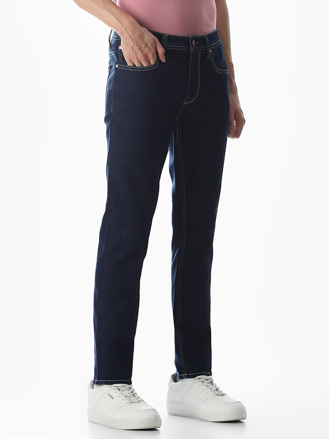 5 Pocket Ben Skinny Fit Jeans - Dark Blue