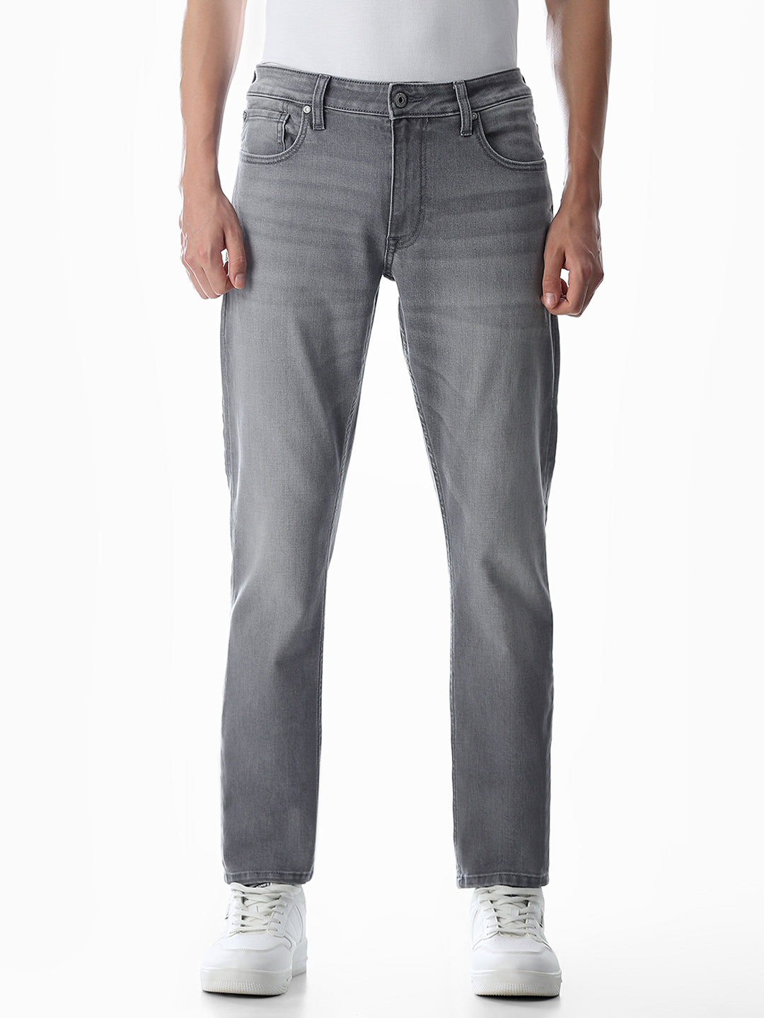 Glenn Slim Fit Jeans - Light Grey