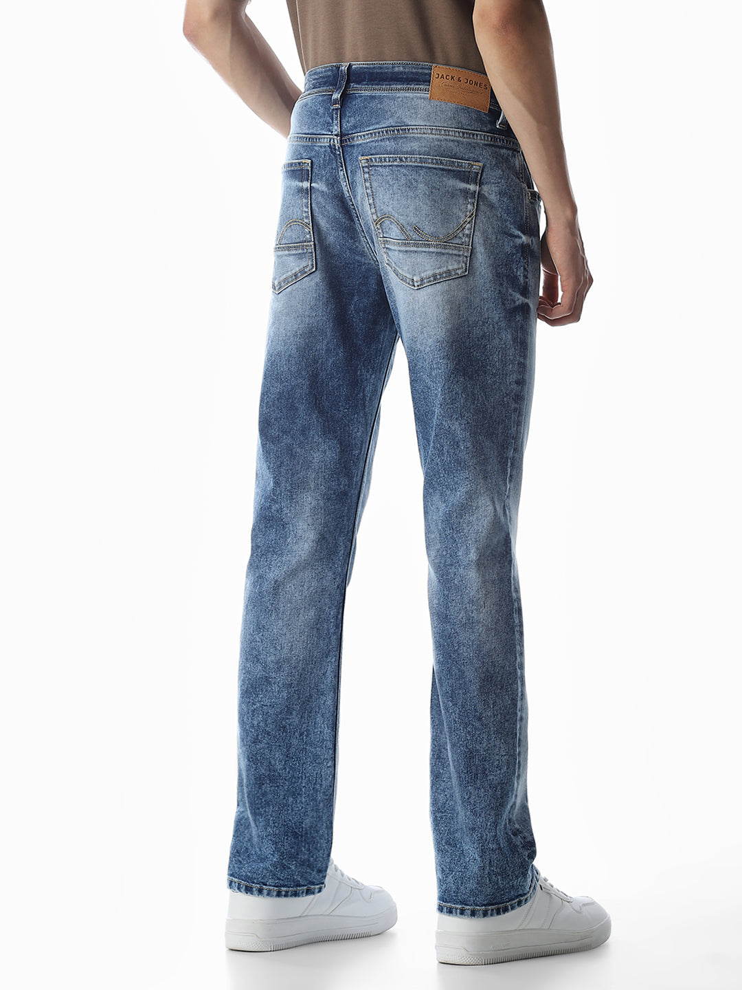 Heavily Washed Clark Regular Fit Jeans